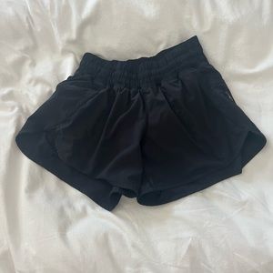 Black size 4 Lululemon womens running shorts